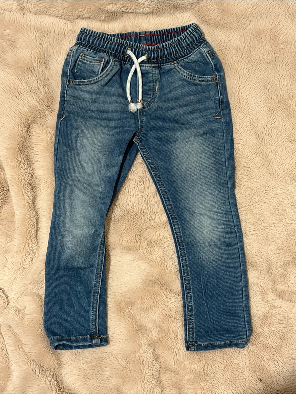 Cat & Jack Medium Blue Elastic-Waist Denim Joggers